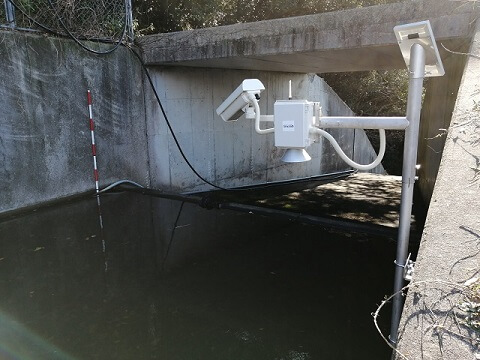 和歌山県海南市・まちづくり建設課様　カメラ搭載ため池水位監視システム（超音波方式）を設置させて頂きました。 画像