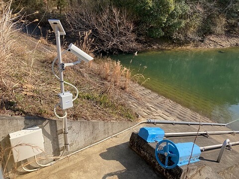徳島県吉野川市・建設課様　カメラ搭載ため池水位監視システムを導入頂きました。 画像