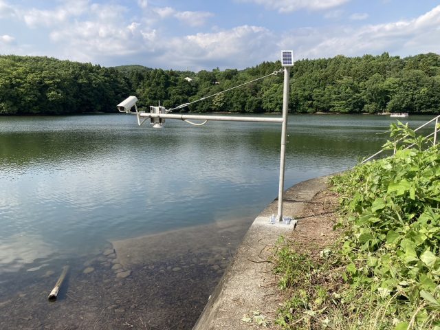群馬県桐生市・新里支所様　カメラ搭載ため池水位監視システムを導入致しました。 画像